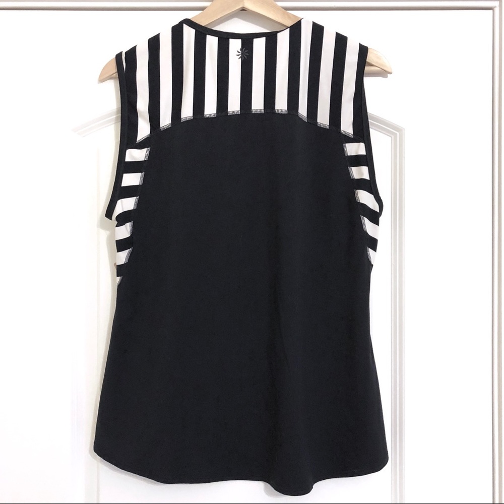 Athleta Bundle! Grey & Navy Striped Workout Tank - Picture 5 of 7